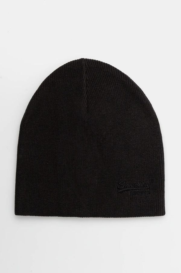Superdry Pamučna kapa Superdry boja: crna, pamučna, M9010184A-02A