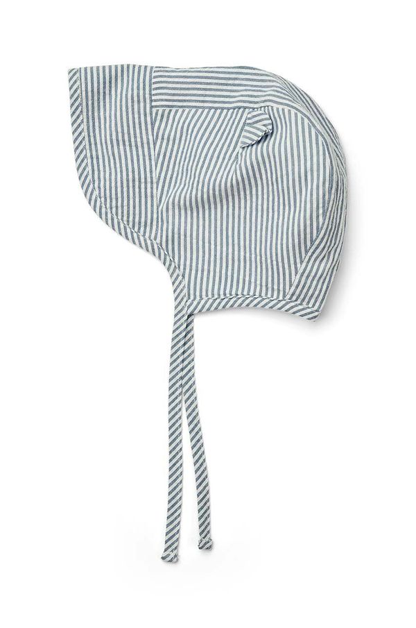 Liewood Pamučna kapa za bebe Liewood Rae Baby Stripe Sun Hat With Ears od tanke pletenine, pamučna