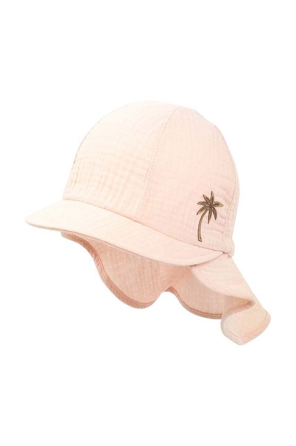 Jamiks Pamučna kapa za djecu Jamiks WERNER boja: ružičasta, bez uzorka