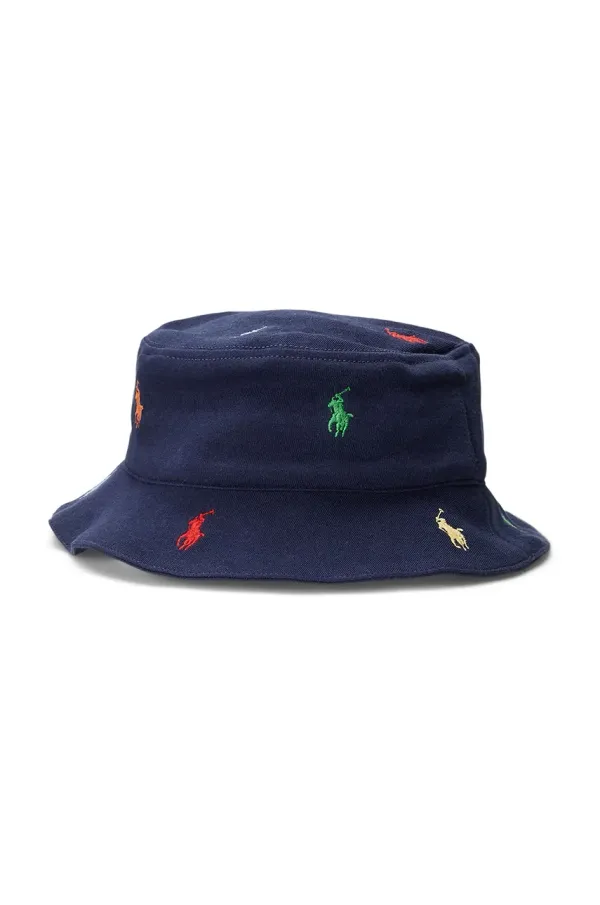 Polo Ralph Lauren Pamučna kapa za djecu Polo Ralph Lauren boja: tamno plava, 320876974001