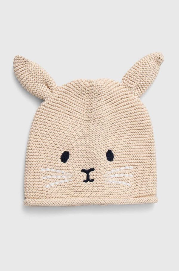 United Colors of Benetton Pamučna kapa za djecu United Colors of Benetton boja: bež, pamučna