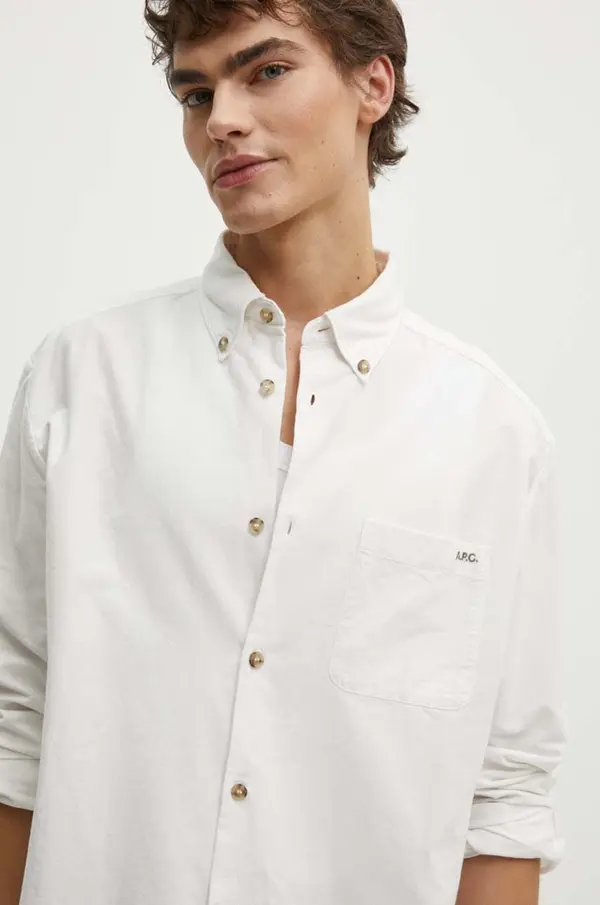 A.P.C. Pamučna košulja A.P.C. Chemise Mateo Logo