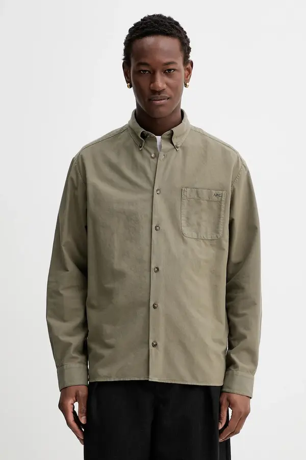A.P.C. Pamučna košulja A.P.C. Chemise Mateo Logo