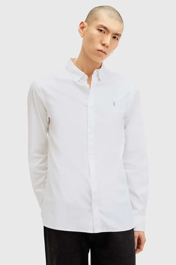 AllSaints Pamučna košulja AllSaints HAWTHORNE LS SHIRT