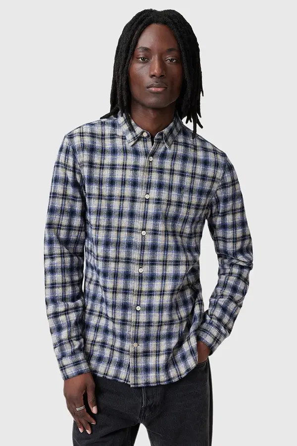 AllSaints Pamučna košulja AllSaints ORIN za muškarce, relaxed, s klasičnim ovratnikom, M019SC