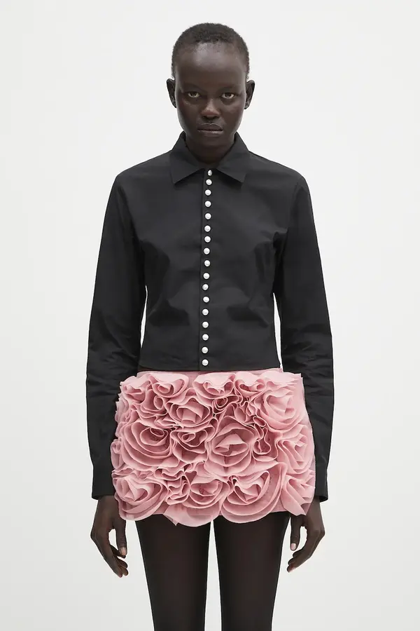 Ambush Pamučna košulja AMBUSH Fitted Pearl Button Shirt
