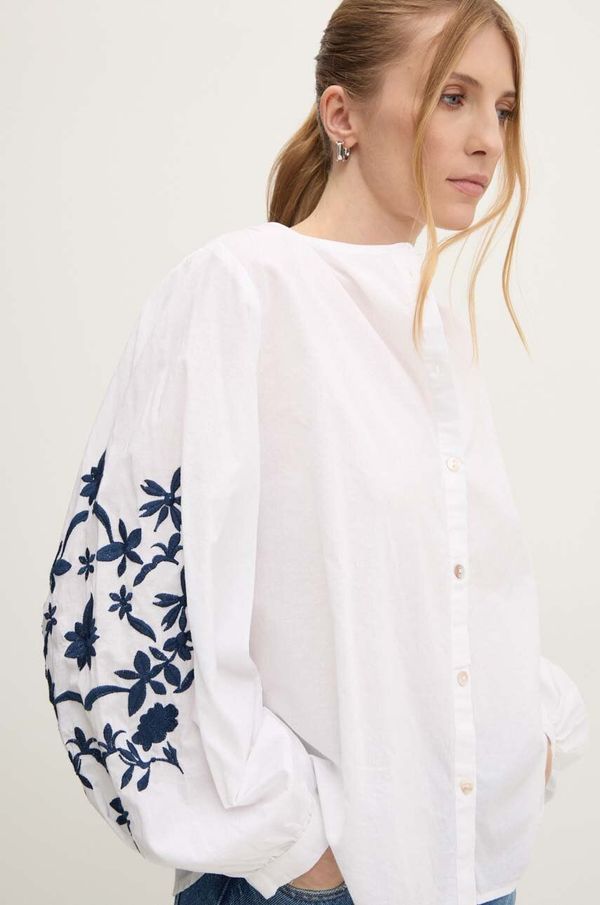 Answear Lab Pamučna košulja Answear Lab za žene, boja: bijela, regular