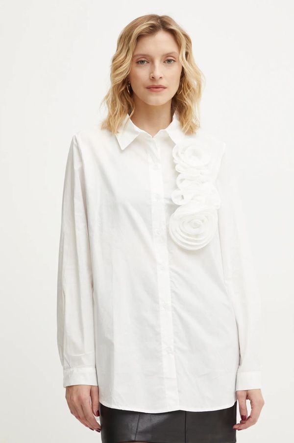 Answear Lab Pamučna košulja Answear Lab za žene, boja: bijela, regular, s klasičnim ovratnikom