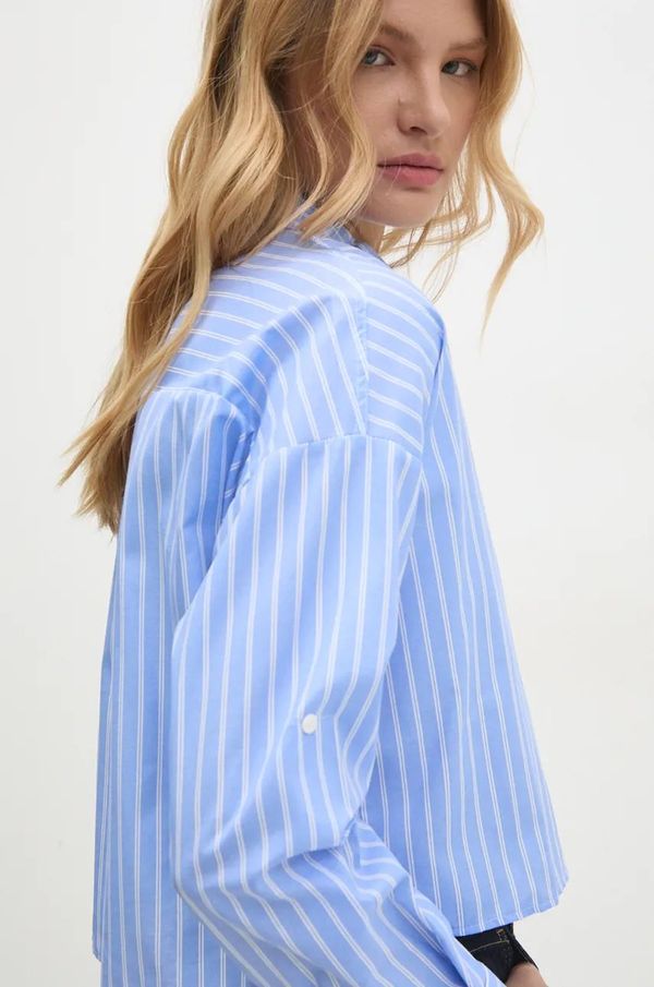 Answear Lab Pamučna košulja Answear Lab za žene, relaxed, s klasičnim ovratnikom