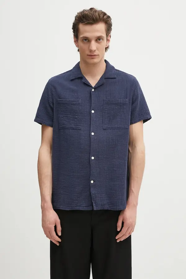 Barbour Pamučna košulja Barbour Barbour Benson Textured Relaxed Fit S/S Shirt