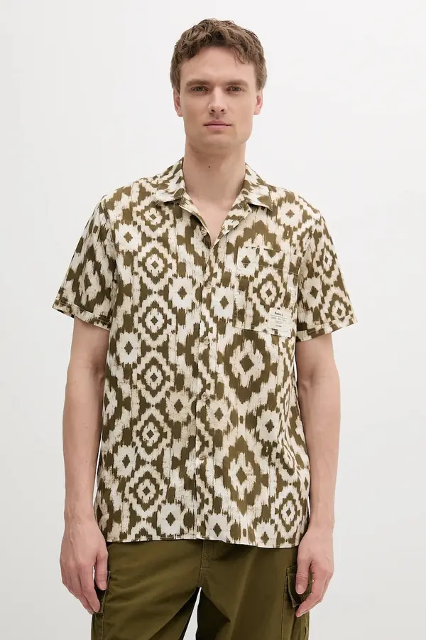Barbour Pamučna košulja Barbour Homelane Printed S/S Relaxed Fit Shirt