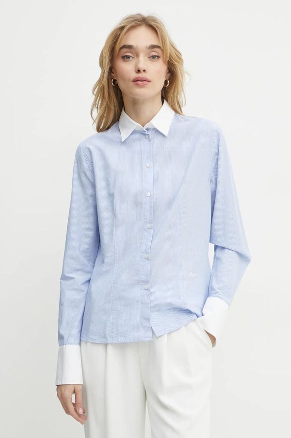 Boss Orange Pamučna košulja Boss Orange za žene, regular, s klasičnim ovratnikom, 50536260