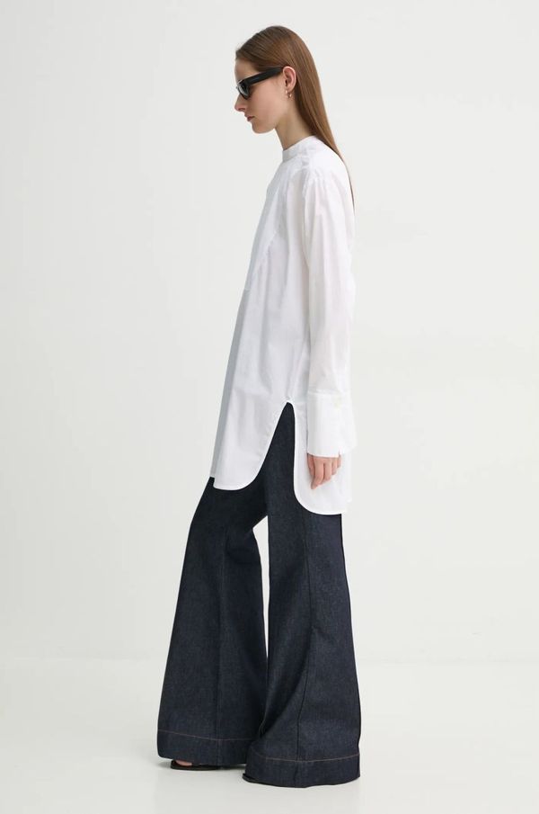 Day Birger et Mikkelsen Pamučna košulja Day Birger et Mikkelsen Blaze za žene, boja: bijela, relaxed, s ruskim ovratnikom, DAY65243548