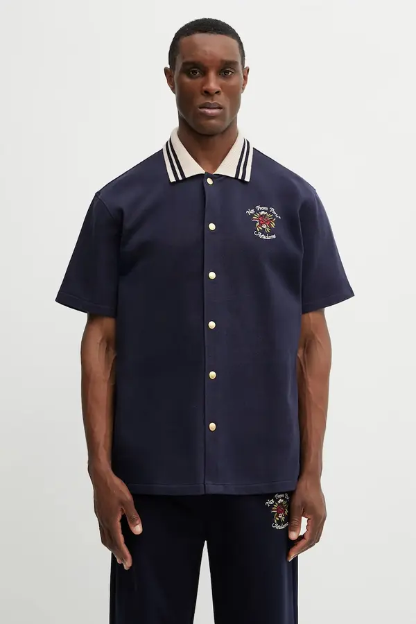 Drôle de Monsieur Pamučna košulja Drôle de Monsieur Chemise Piquée Slogan Rose
