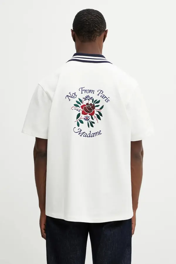 Drôle de Monsieur Pamučna košulja Drôle de Monsieur Chemise Piquée Slogan Rose