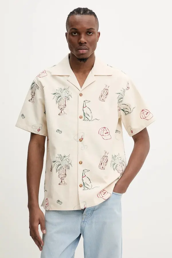 Drôle de Monsieur Pamučna košulja Drôle de Monsieur La Chemise Brodee Country Club