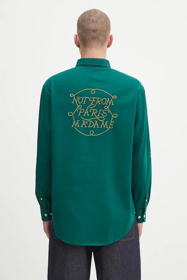 Drôle de Monsieur Pamučna košulja Drôle de Monsieur La Chemise Slogan Tresses