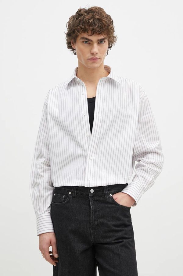 Filippa K Pamučna košulja Filippa K za žene, boja: bijela, relaxed, s klasičnim ovratnikom, 31080