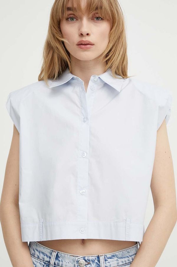 Gestuz Pamučna košulja Gestuz za žene, regular, s klasičnim ovratnikom, 10909111