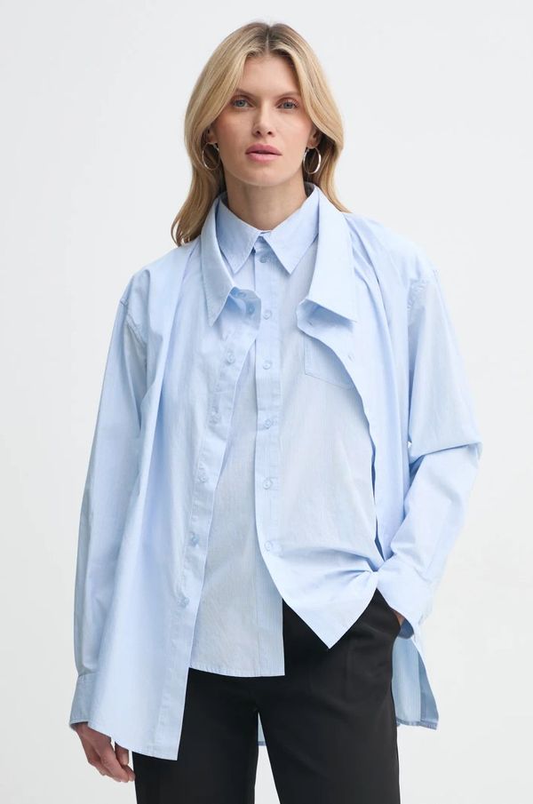 Herskind Pamučna košulja Herskind Bjork za žene, relaxed, s klasičnim ovratnikom, 5442172