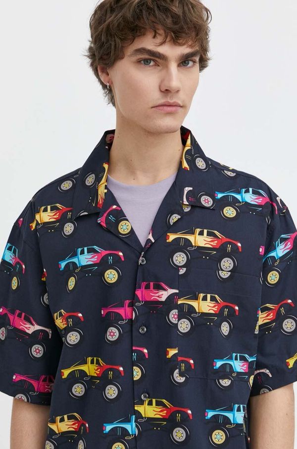 Hugo Pamučna košulja HUGO za muškarce, boja: tamno plava, relaxed