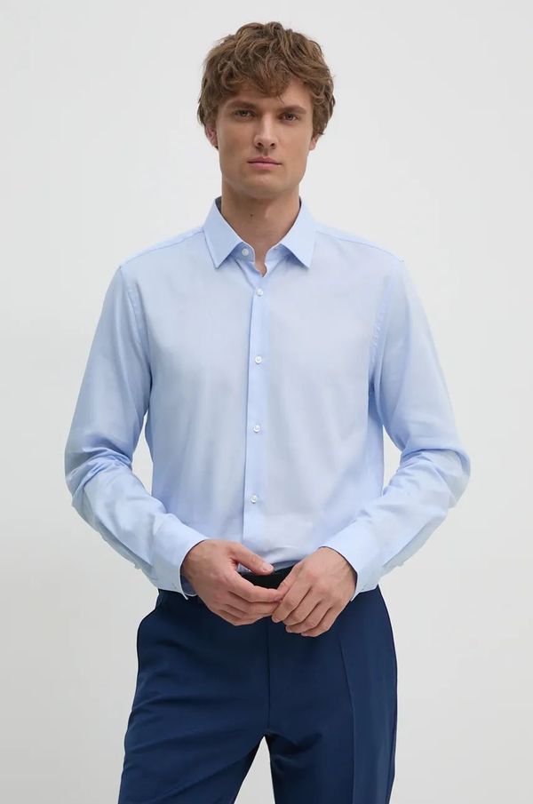 Joop! Pamučna košulja Joop! za muškarce, slim, s klasičnim ovratnikom, 30042502