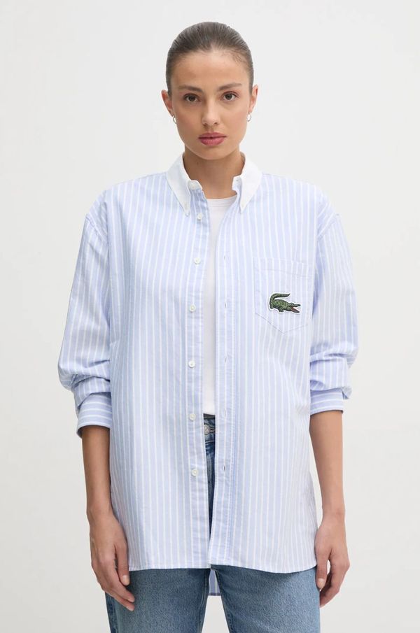 Lacoste Pamučna košulja Lacoste relaxed, s button-down ovratnikom