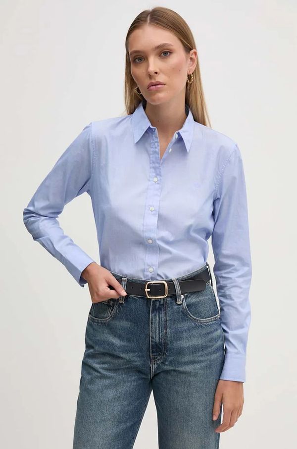 Lauren Ralph Lauren Pamučna košulja Lauren Ralph Lauren za žene, regular, s klasičnim ovratnikom, 200940254