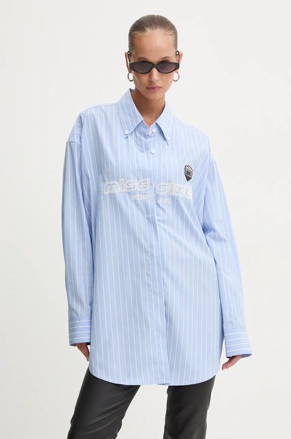 Miss Sixty Pamučna košulja Miss Sixty za žene, relaxed, s klasičnim ovratnikom, 6L3XJ5100000