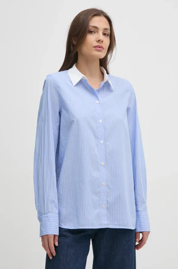 Mos Mosh Pamučna košulja Mos Mosh za žene, regular, s klasičnim ovratnikom, 169410