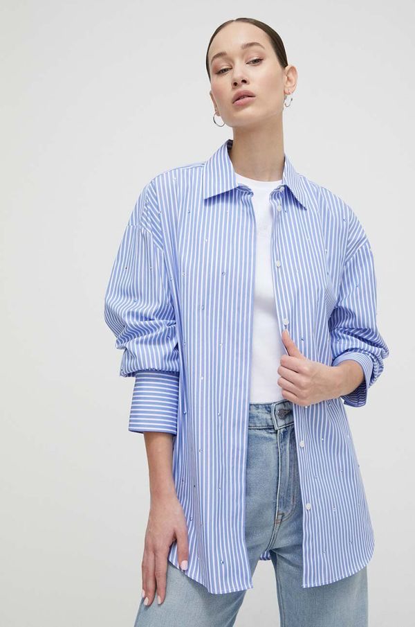 MSGM Pamučna košulja MSGM za žene, relaxed, s klasičnim ovratnikom, 3641MDE18X.247104