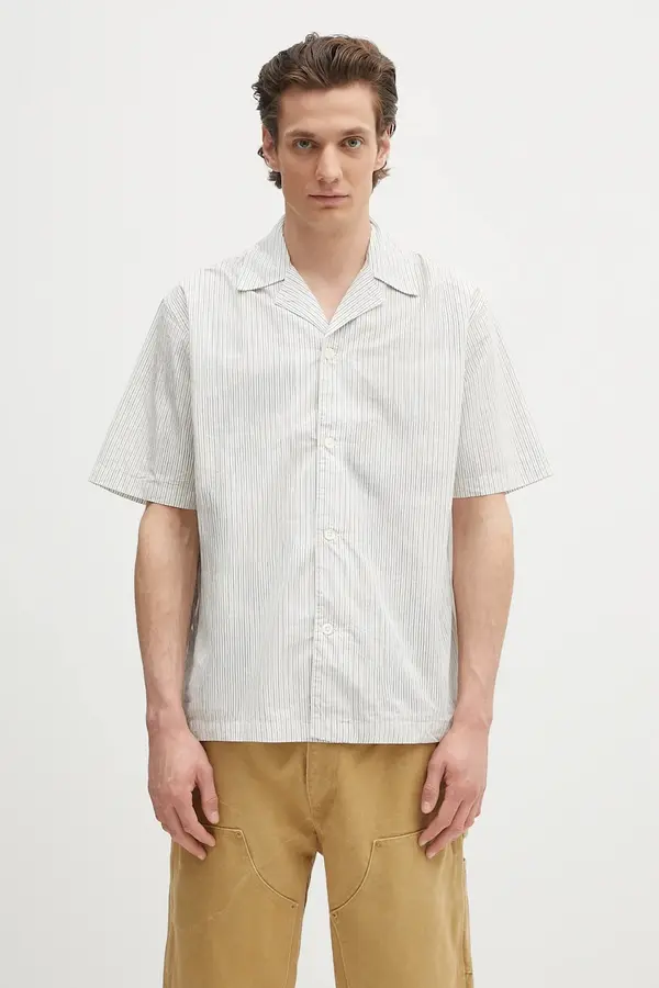 Norse Projects Pamučna košulja Norse Projects Mads Poplin Stripe SS