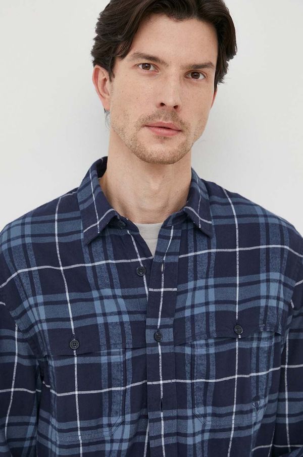 North Sails Pamučna košulja North Sails za muškarce, boja: tamno plava, regular, s klasičnim ovratnikom