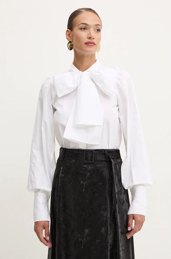 Patou Pamučna košulja Patou za žene, boja: bijela, regular, s klasičnim ovratnikom, BL0340017