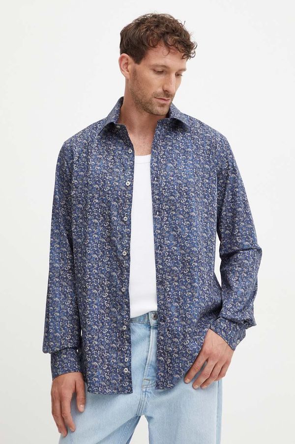 Paul&Shark Pamučna košulja Paul&Shark za muškarce, regular, s klasičnim ovratnikom, 14313109CF