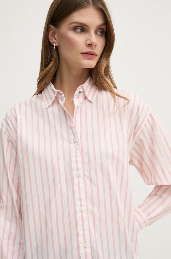 Pepe Jeans Pamučna košulja Pepe Jeans ARTEMISA za žene, boja: bijela, relaxed, s klasičnim ovratnikom, PL304975