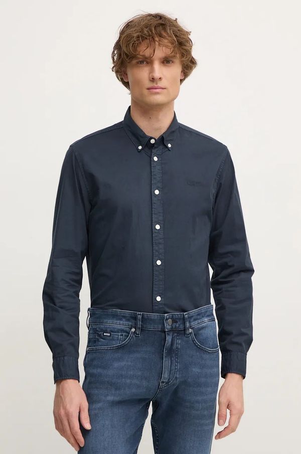 Pepe Jeans Pamučna košulja Pepe Jeans MANLEY za muškarce, boja: tamno plava, regular, s button-down ovratnikom, PM308728