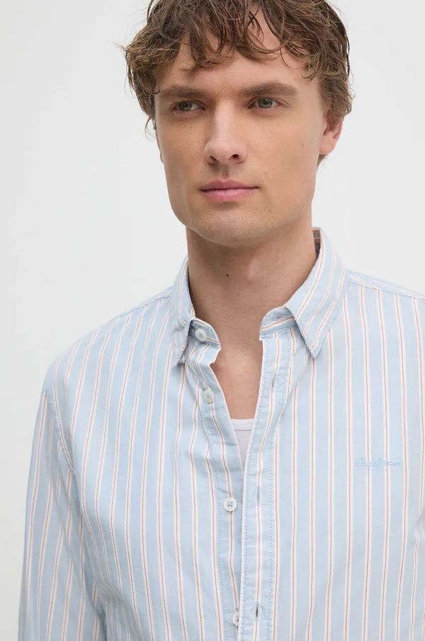 Pepe Jeans Pamučna košulja Pepe Jeans MARIUS za muškarce, slim, s button-down ovratnikom, PM308561