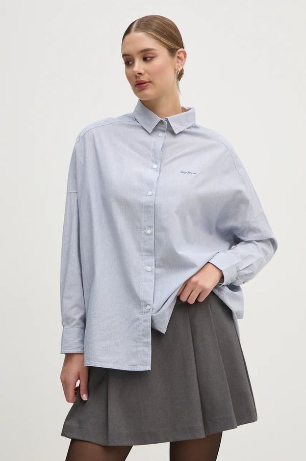 Pepe Jeans Pamučna košulja Pepe Jeans PAULAS za žene, relaxed, s klasičnim ovratnikom, PL304955
