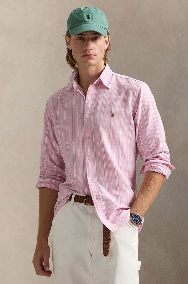 Polo Ralph Lauren Pamučna košulja Polo Ralph Lauren za muškarce, regular, s button-down ovratnikom, 710928918