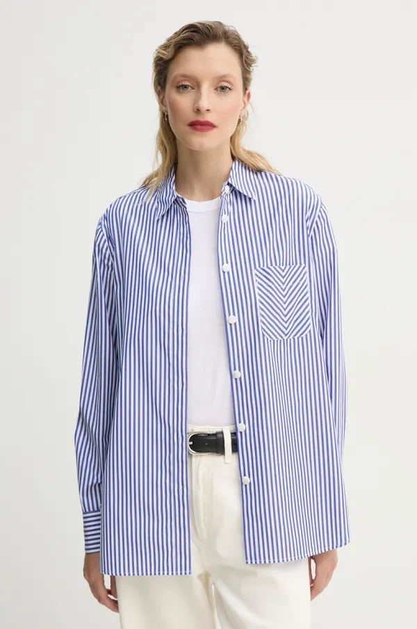 rag & bone Pamučna košulja Rag & Bone za žene, boja: bijela, regular, s klasičnim ovratnikom, WAW22FA050ZE50