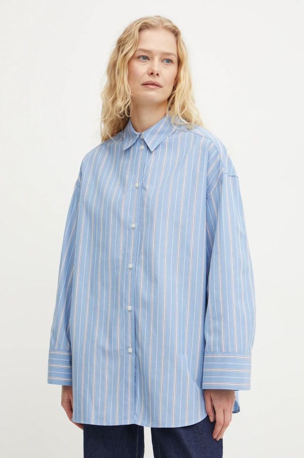 Samsoe Samsoe Pamučna košulja Samsoe Samsoe MARIKA za žene, relaxed, s klasičnim ovratnikom, F23300059