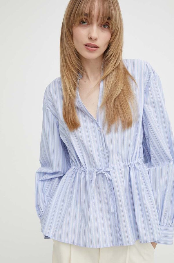 Samsoe Samsoe Pamučna košulja Samsoe Samsoe SAAMELIE za žene, relaxed, F24100138