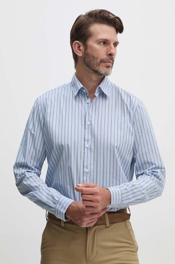 Sisley Pamučna košulja Sisley za muškarce, regular, s klasičnim ovratnikom, 5B8SSQ03T