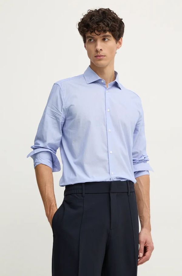 Sisley Pamučna košulja Sisley za muškarce, regular, s talijanskim ovratnikom, 5VJUSQ04C