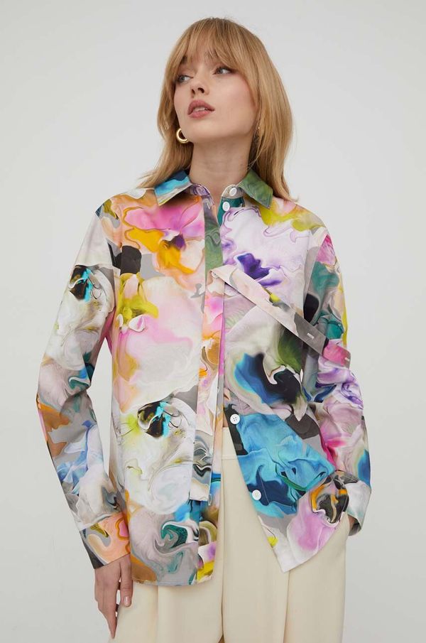 Stine Goya Pamučna košulja Stine Goya za žene, relaxed, s klasičnim ovratnikom