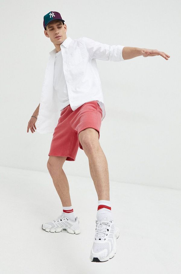 Superdry Pamučna košulja Superdry za muškarce, boja: bijela, regular, o button-down ovratnikom