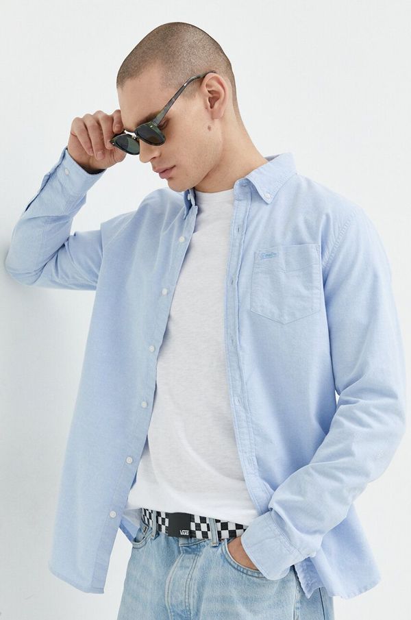 Superdry Pamučna košulja Superdry za muškarce, regular, o button-down ovratnikom