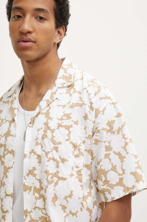 Tommy Jeans Pamučna košulja Tommy Jeans za muškarce, boja: bijela, relaxed, DM0DM18947