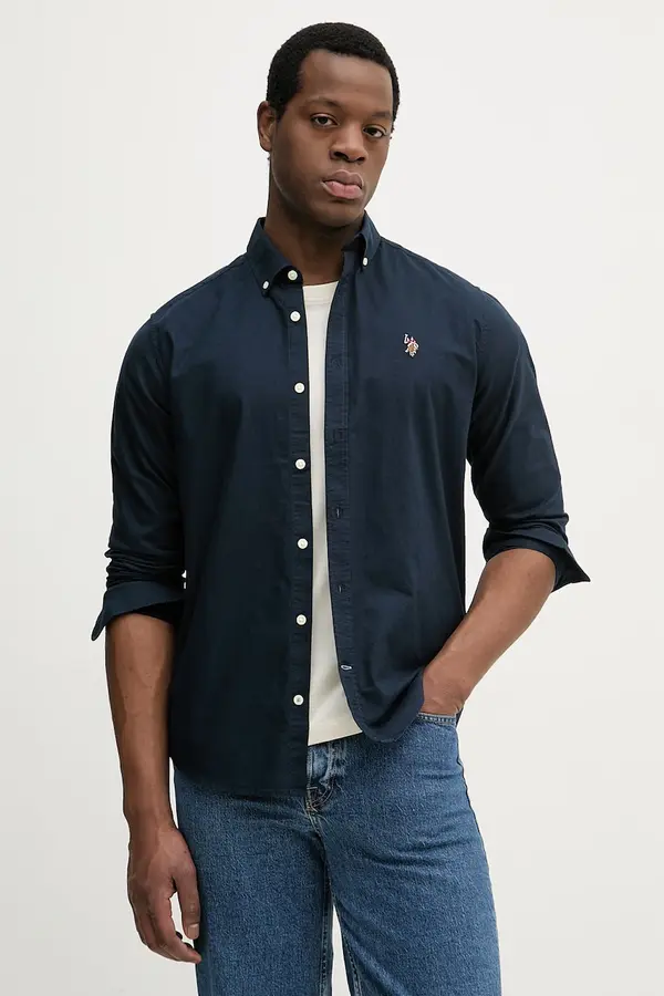 U.S. Polo Assn. Pamučna košulja U.S. Polo Assn. PEACHED OXFORD LS